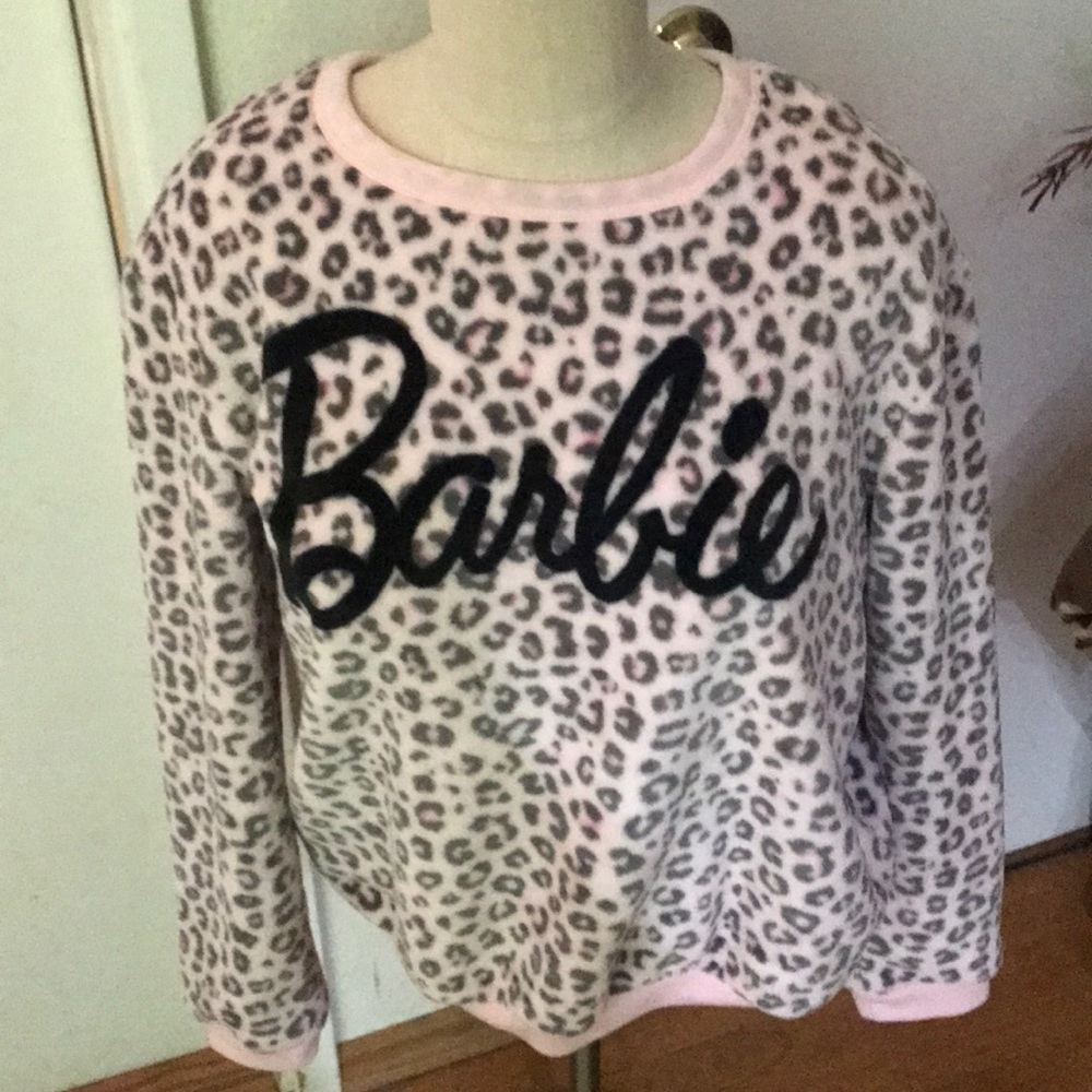 Worn once- Super Cute & Soft Barbie Sweatshirt
